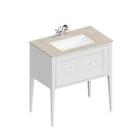 PL.CN.80.1/WHT.M Тумба PLAZA Classic NEO напольная с ящиком 80, белая матовая