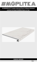 SG850090R/GCF Ступень клееная Монте Тиберио бежевый светлый матовый 33x80x0,9