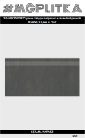 SG640520R/GR Ступень Гварди антрацит матовый обрезной 30x60x0,9