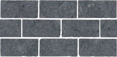 KERAMA MARAZZI  BR021T Роверелла серый темный мозаичный 34,5x14,7x0,9 керам.бордюр 465.60 руб. - бесплатная доставка
