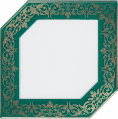 KERAMA MARAZZI Керамическая плитка HGD/D250/18000 Клемансо зеленый 15*15 керам.декор 372 руб. - бесплатная доставка