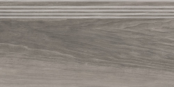 КЕРАМА МАРАЦЦИ Керамический гранит SG226400R/GR Ступень Слим Вуд серый обрезной 30*60  - бесплатная доставка