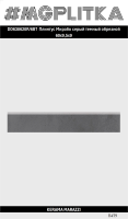 DD638620R/6BT  Плинтус Мирабо серый темный обрезной 60x9,5x9