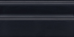 КЕРАМА МАРАЦЦИ Керамическая плитка FMA022R Плинтус Тропикаль чёрный обрезной 30*15  - бесплатная доставка