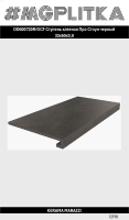 DD600720R/GCF Ступень клееная Про Стоун черный 33x60x0,9