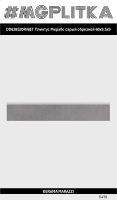DD638520R/6BT  Плинтус Мирабо серый обрезной 60x9,5x9
