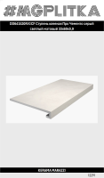 DD641520R/GCF Ступень клееная Про Чементо серый светлый матовый 33x60x0,9