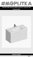 CUB.100.2/WHT.M Тумба CUBO подвесная с ящиками 100, белая матовая