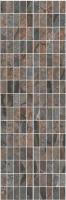 MM12143 Декор Театро коричневый мозаичный 25x75x9
