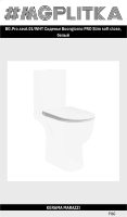 BG.Pro.seat.01/WHT Сиденье Buongiorno PRO Slim soft close, белый