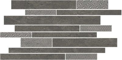 KERAMA MARAZZI Керамический гранит SBM011/SG4585 Ламелла серый темный мозаичный 50.2*25 керам.декор Цена за 1 шт. 1 473.60 руб. - бесплатная доставка