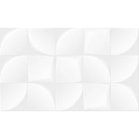Плитка настенная Blanc white белый 02 30х50 (1,2м2/68,4м2/57уп) (рельеф) (матовая)