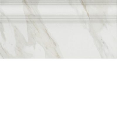 KERAMA MARAZZI Керамическая плитка FME002R Плинтус Прадо белый обрезной 20*40 Цена за 1шт. 648 руб. - бесплатная доставка