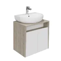 PRO.60.2/WHT Тумба PRO подвесная 2 дверцы 60, белая глянцевая