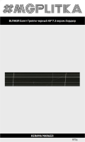 BLF002R Бордюр Багет Греппи черный 40x7,3x28