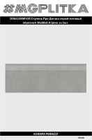 DD841290R/GR Ступень Про Догана серый матовый обрезной 30x80x0,9