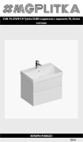 CUB.70.2/WHT.M Тумба CUBO подвесная с ящиками 70, белая матовая