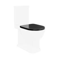 PO.seat.01/BLK Сиденье POMPEI Soft close + Clip up черный