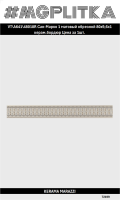 VT/A641/48018R Бордюр Сан-Марко 1 матовый обрезной 80x9,6x1