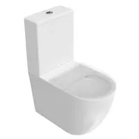 SF.wc.01 Унитаз SFERA напольный безободковый с крепежом и сиденьем, белый глянцевый