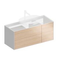 PLB.M.120.3\OAK.V Тумба PLAZA Modern подвесная 120 дуб виченца 3 ящика