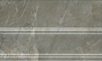 KERAMA MARAZZI Керамическая плитка FMB034 Плинтус Кантата серый глянцевый 25x15x1,5 Цена за 1 шт. 324 руб. - бесплатная доставка