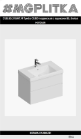 CUB.80.2/WHT.M Тумба CUBO подвесная с ящиками 80, белая матовая