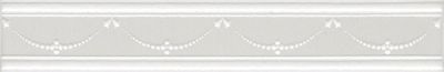 КЕРАМА МАРАЦЦИ Керамическая плитка STG/A563/6304 Петергоф белый 25*4.2 керам.бордюр  - бесплатная доставка