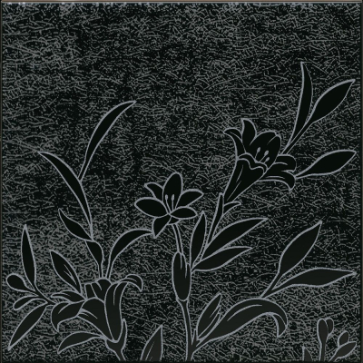 KERAMA MARAZZI Керамическая плитка HGD/B569/5292 Барберино 5 чёрный глянцевый 20x20x0,69 керам.декор Цена за 1 шт. 276 руб. - бесплатная доставка