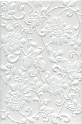 КЕРАМА МАРАЦЦИ Керамическая плитка 8216 Аджанта цветы белый 20*30 керамическая плитка 898.80 руб. - бесплатная доставка
