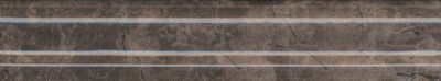 КЕРАМА МАРАЦЦИ Керамическая плитка BLD014 Багет Мерджеллина коричневый темный 15*3 керам.бордюр  - бесплатная доставка