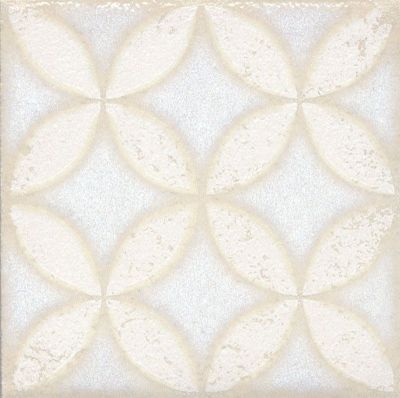 КЕРАМА МАРАЦЦИ Керамическая плитка STG/B401/1266 Амальфи орнамент белый 9.9*9.9 керам.вставка  - бесплатная доставка