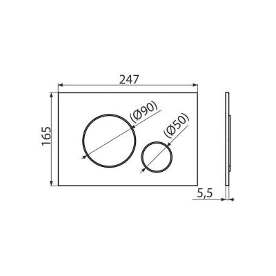 KERAMA MARAZZI  M670KM Кнопка управления для скрытых систем инсталляции, белый-глянец (круглая) Цена за 1шт. 5 170.80 руб. - бесплатная доставка