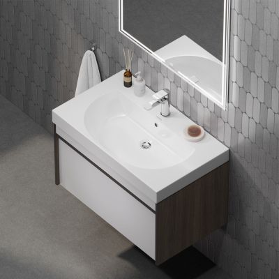 KERAMA MARAZZI  MO.80.1+1/AR Тумба MODULA подвесная 80 с ящиком 1+1, арабика Цена за 1шт. 23 830.80 руб. - бесплатная доставка