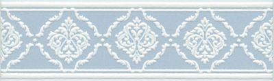 КЕРАМА МАРАЦЦИ Керамическая плитка STG/B562/6305 Петергоф голубой 25*7.7 керам.бордюр  - бесплатная доставка