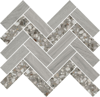 KERAMA MARAZZI Керамический гранит T042/SG5267 Монтиони мозаичный серый 34х35,5x0,9 керам.декор Цена за 1шт. 956.40 руб. - бесплатная доставка
