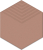 KERAMA MARAZZI Керамический гранит OS/D241/63010 Агуста розовый матовый 6x5,2x0,69 керам.декор Цена за 1 шт. 104.40 руб. - бесплатная доставка