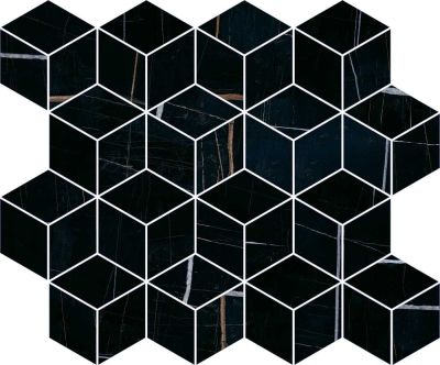 KERAMA MARAZZI Керамическая плитка T017/14026 Греппи черный мозаичный 45*37.5 керам.декор Цена за 1 шт. 2 618.40 руб. - бесплатная доставка