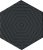 KERAMA MARAZZI Керамический гранит OS/B241/63001 Агуста черный 5,2х6 керам.декор Цена за 1 шт. 104.40 руб. - бесплатная доставка