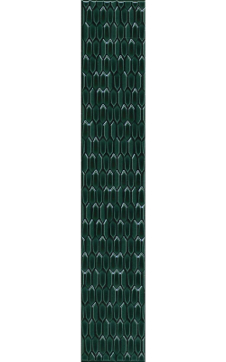 KERAMA MARAZZI Керамическая плитка LSB001 Левада зеленый темный глянцевый 40х7  керам.бордюр Цена за 1 шт. 480 руб. - бесплатная доставка